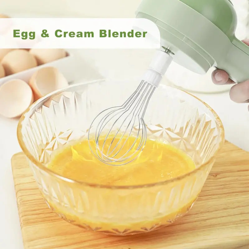 5-in-1 Electric Food Chopper Set – Multifunctional Handheld Food Processor