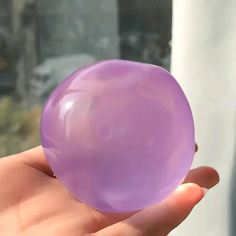 Coconut Oil Stress Ball—a moldable, non-rebounding, handmade sensory toy for relieving anxiety and stress.