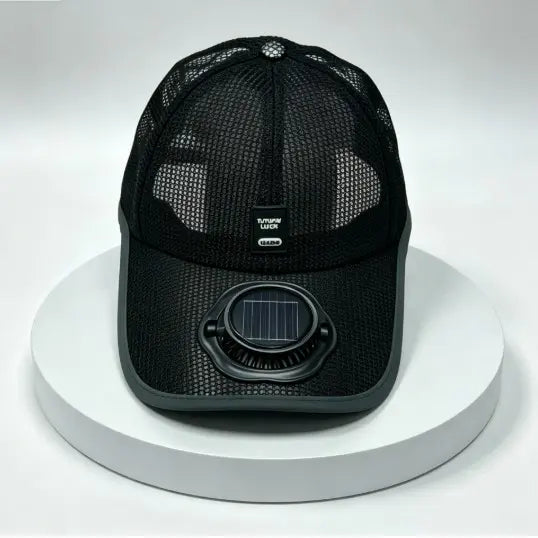 Mesh Baseball Cap (with Solar-Powered Brim Fan)