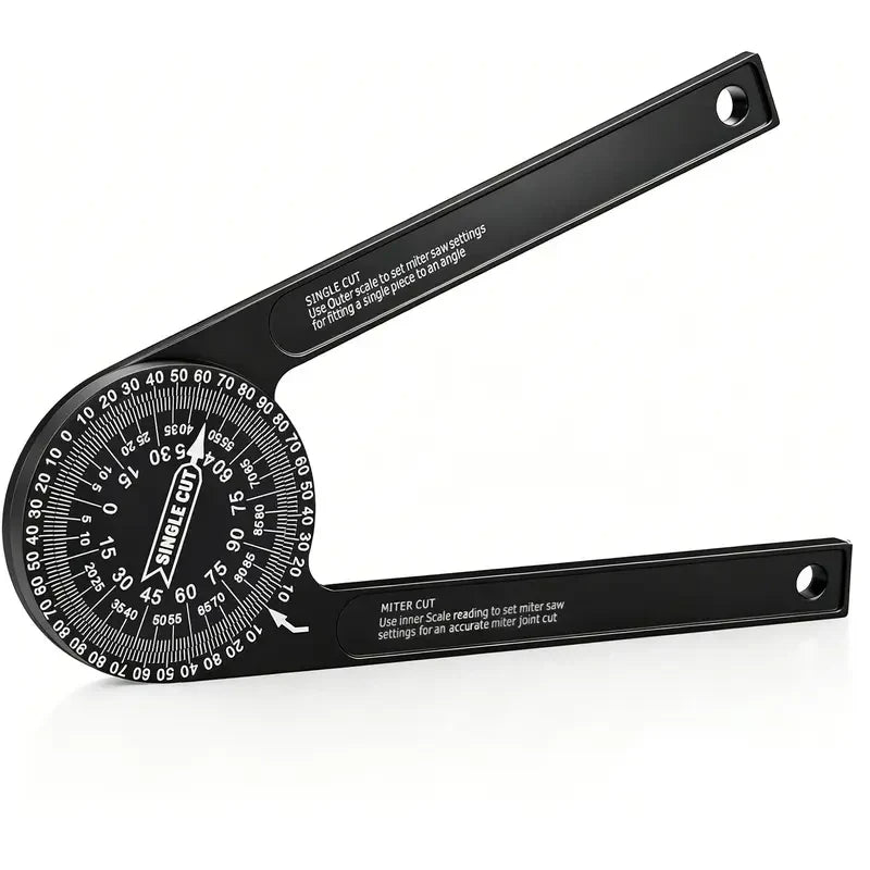 Aluminum Alloy Misaligner Protractor | 7-inch Rust-Proof Angle Ruler with 360° Measuring Range