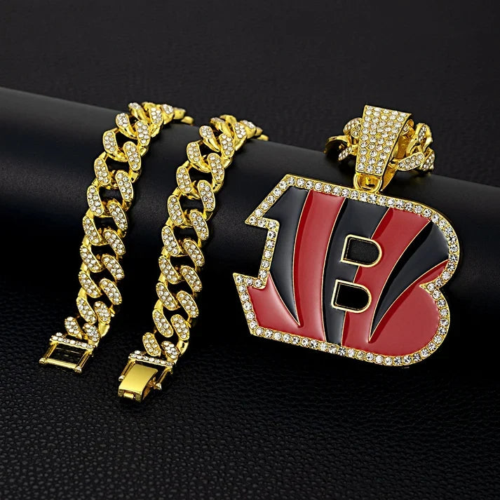 🏈Team Pride Gem Chain Necklace — Every team, every representative color📿🍀
