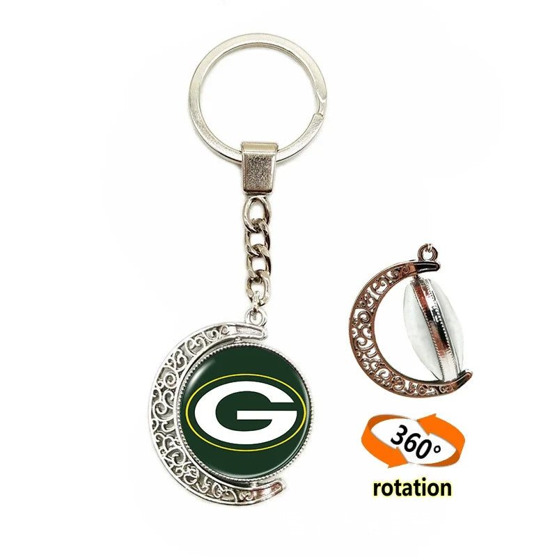 🏈 NFL 32 Teams — Team Pride Gemstone Pendant 📿🍀🏈