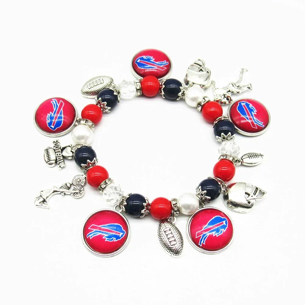 🏈 Designed for 32 NFL teams — Team-themed beaded bracelets 📿🍀