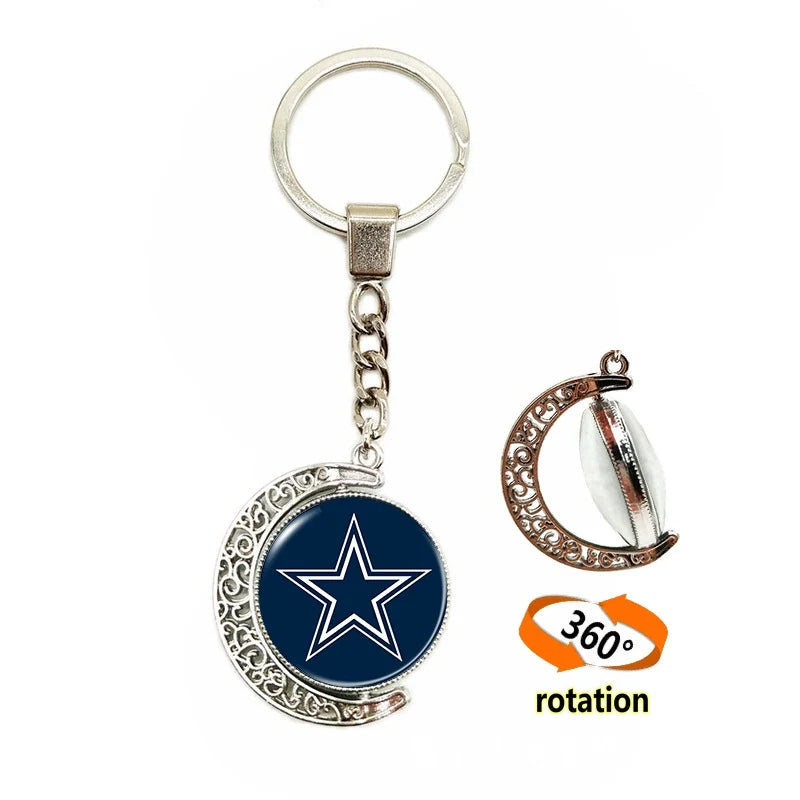 🏈 NFL 32 Teams — Team Pride Gemstone Pendant 📿🍀🏈