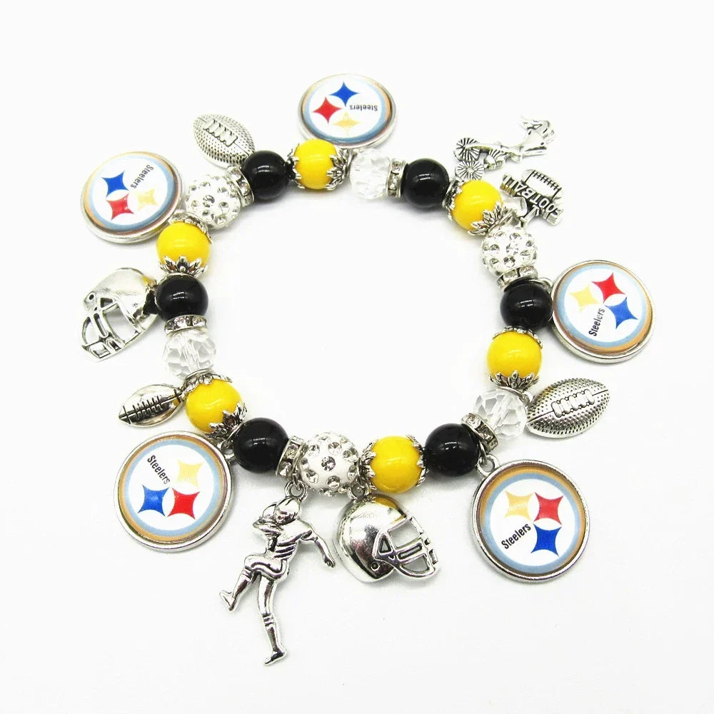 🏈 Designed for 32 NFL teams — Team-themed beaded bracelets 📿🍀