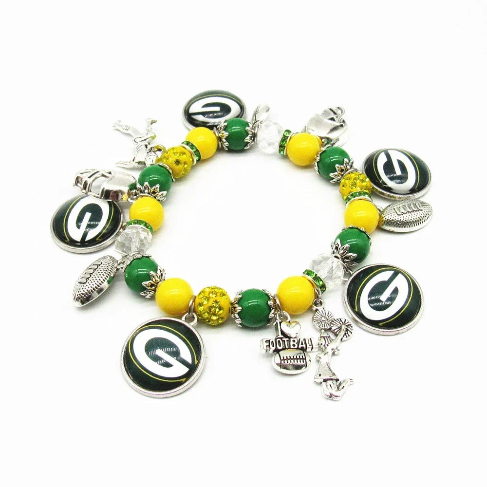 🏈 Designed for 32 NFL teams — Team-themed beaded bracelets 📿🍀