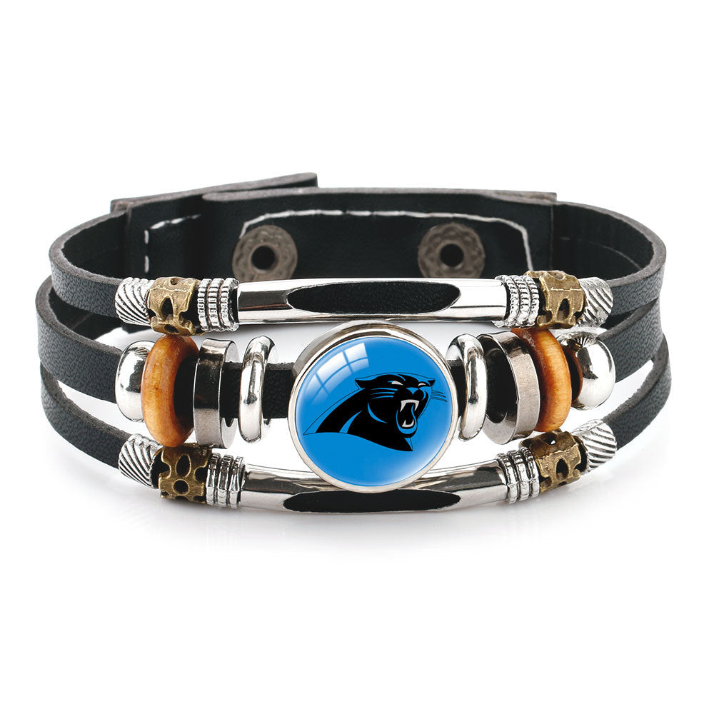 🏈 NFL 32-Team "Glory Gem" Leather Bracelet — Featuring all teams and their signature colors 📿🍀