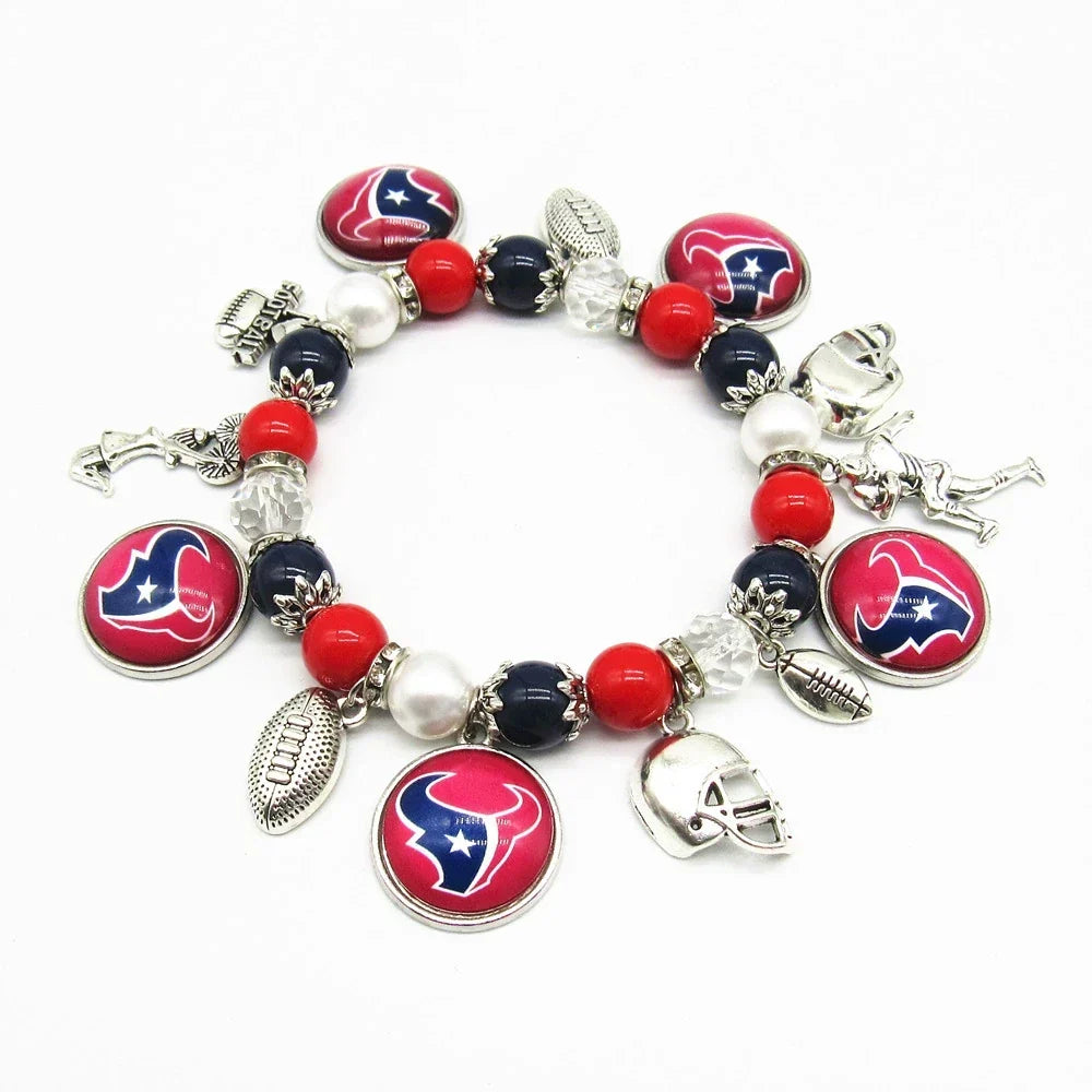 🏈 Designed for 32 NFL teams — Team-themed beaded bracelets 📿🍀