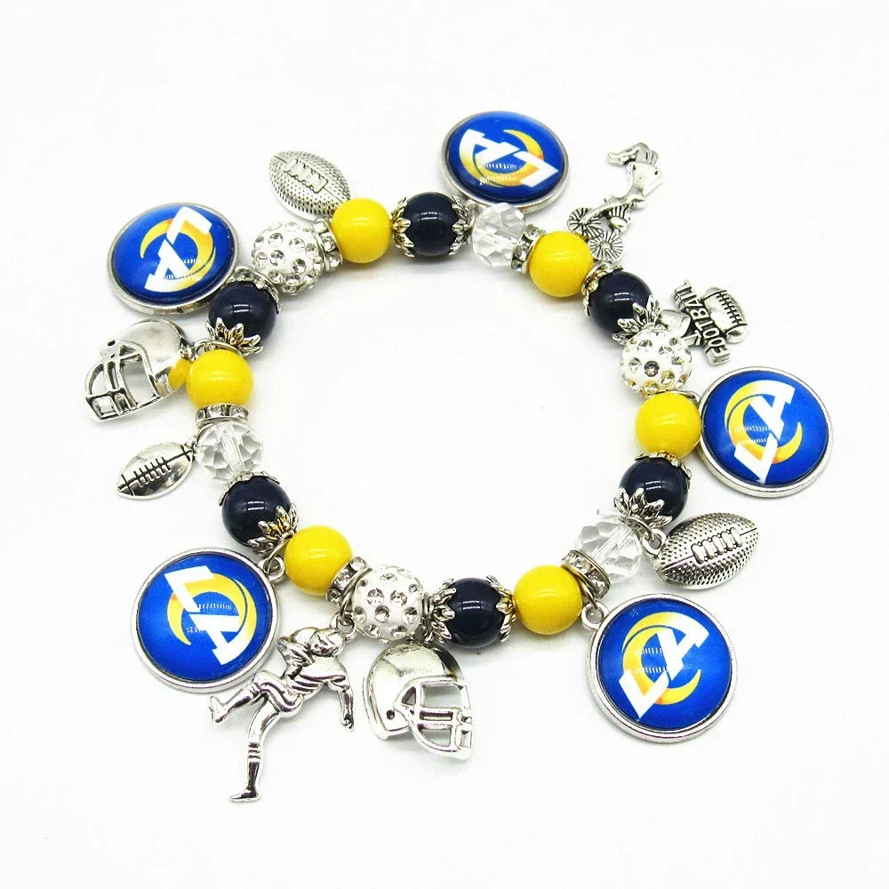 🏈 Designed for 32 NFL teams — Team-themed beaded bracelets 📿🍀