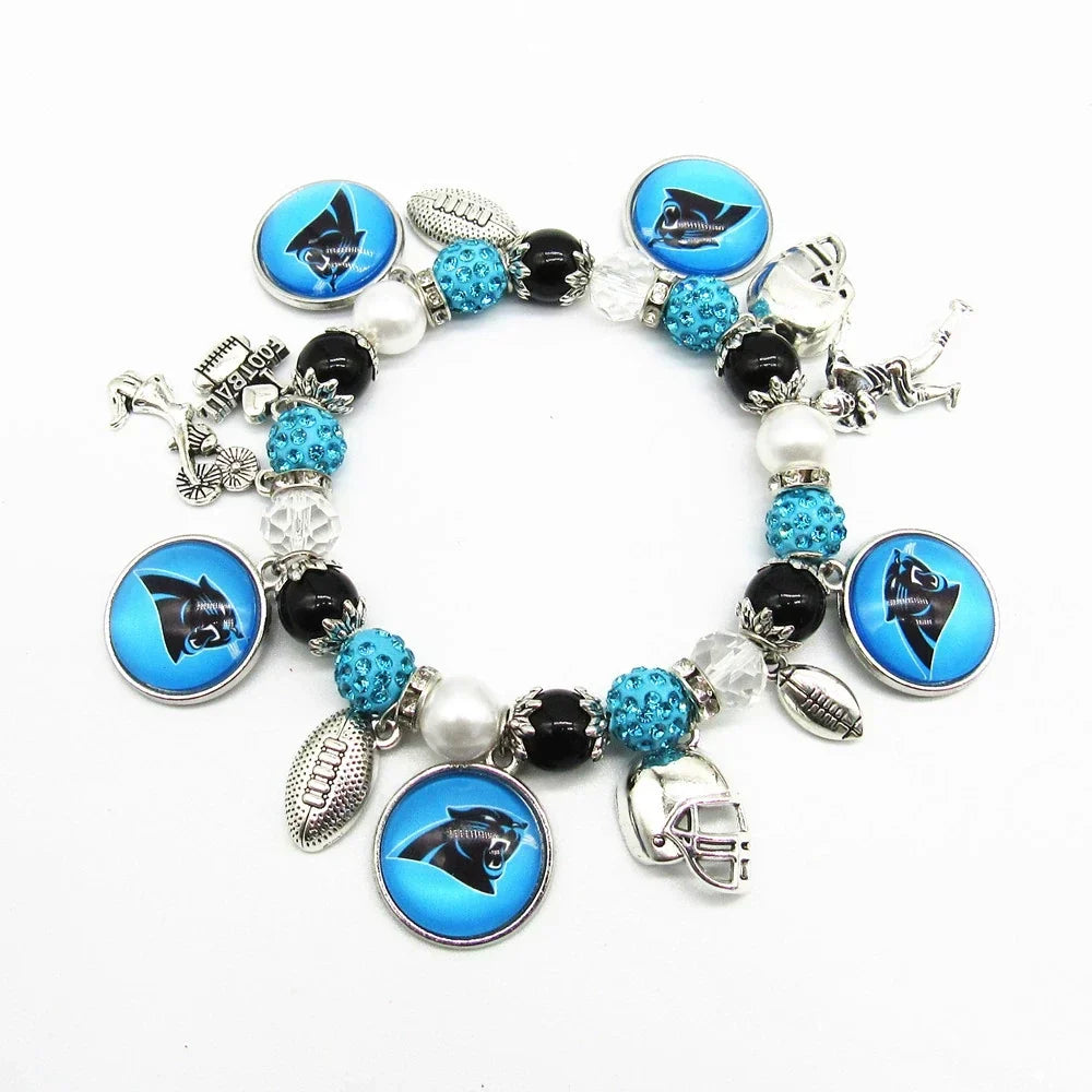 🏈 Designed for 32 NFL teams — Team-themed beaded bracelets 📿🍀