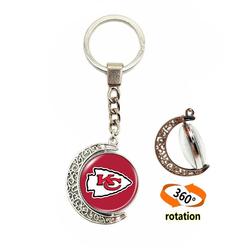 🏈 NFL 32 Teams — Team Pride Gemstone Pendant 📿🍀🏈