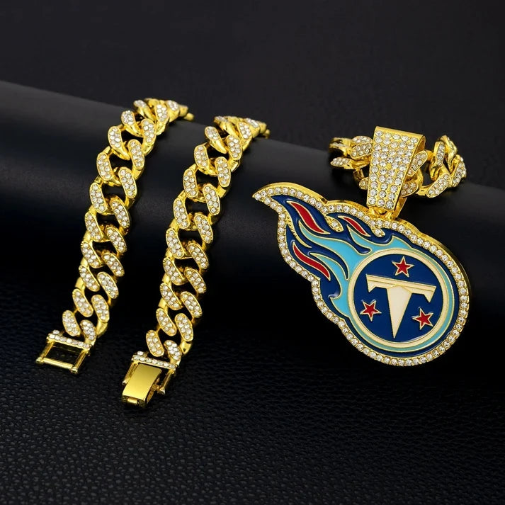 🏈Team Pride Gem Chain Necklace — Every team, every representative color📿🍀