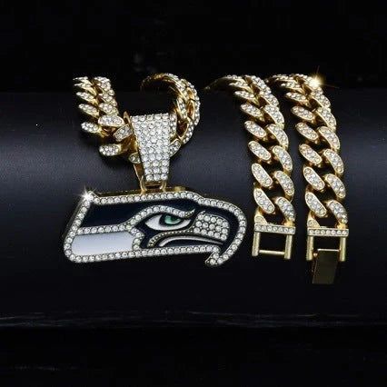 🏈Team Pride Gem Chain Necklace — Every team, every representative color📿🍀