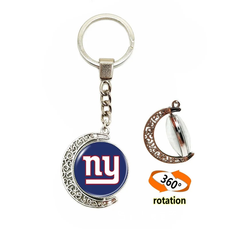 🏈 NFL 32 Teams — Team Pride Gemstone Pendant 📿🍀🏈