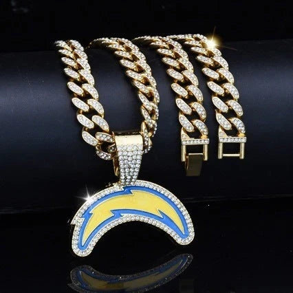 🏈Team Pride Gem Chain Necklace — Every team, every representative color📿🍀