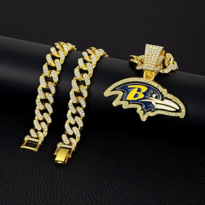 🏈Team Pride Gem Chain Necklace — Every team, every representative color📿🍀