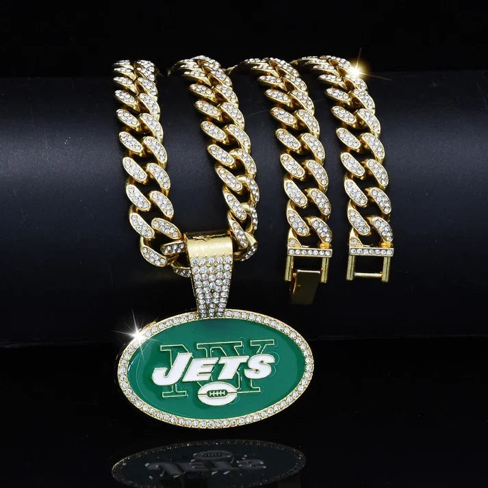 🏈Team Pride Gem Chain Necklace — Every team, every representative color📿🍀