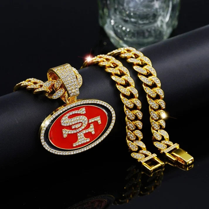 🏈Team Pride Gem Chain Necklace — Every team, every representative color📿🍀