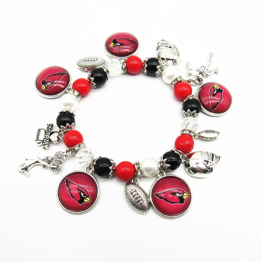 🏈 Designed for 32 NFL teams — Team-themed beaded bracelets 📿🍀