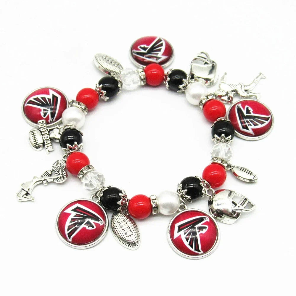 🏈 Designed for 32 NFL teams — Team-themed beaded bracelets 📿🍀