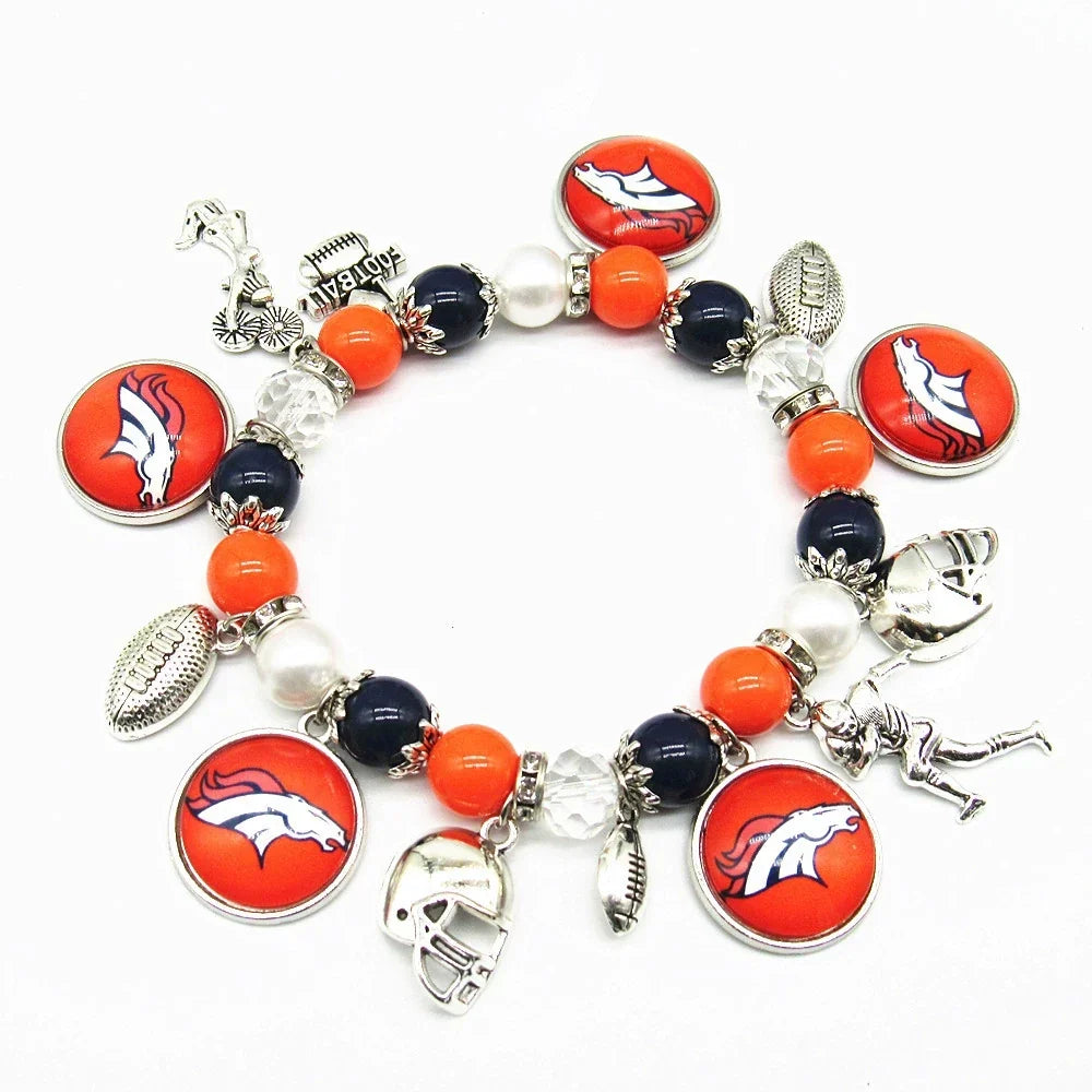 🏈 Designed for 32 NFL teams — Team-themed beaded bracelets 📿🍀