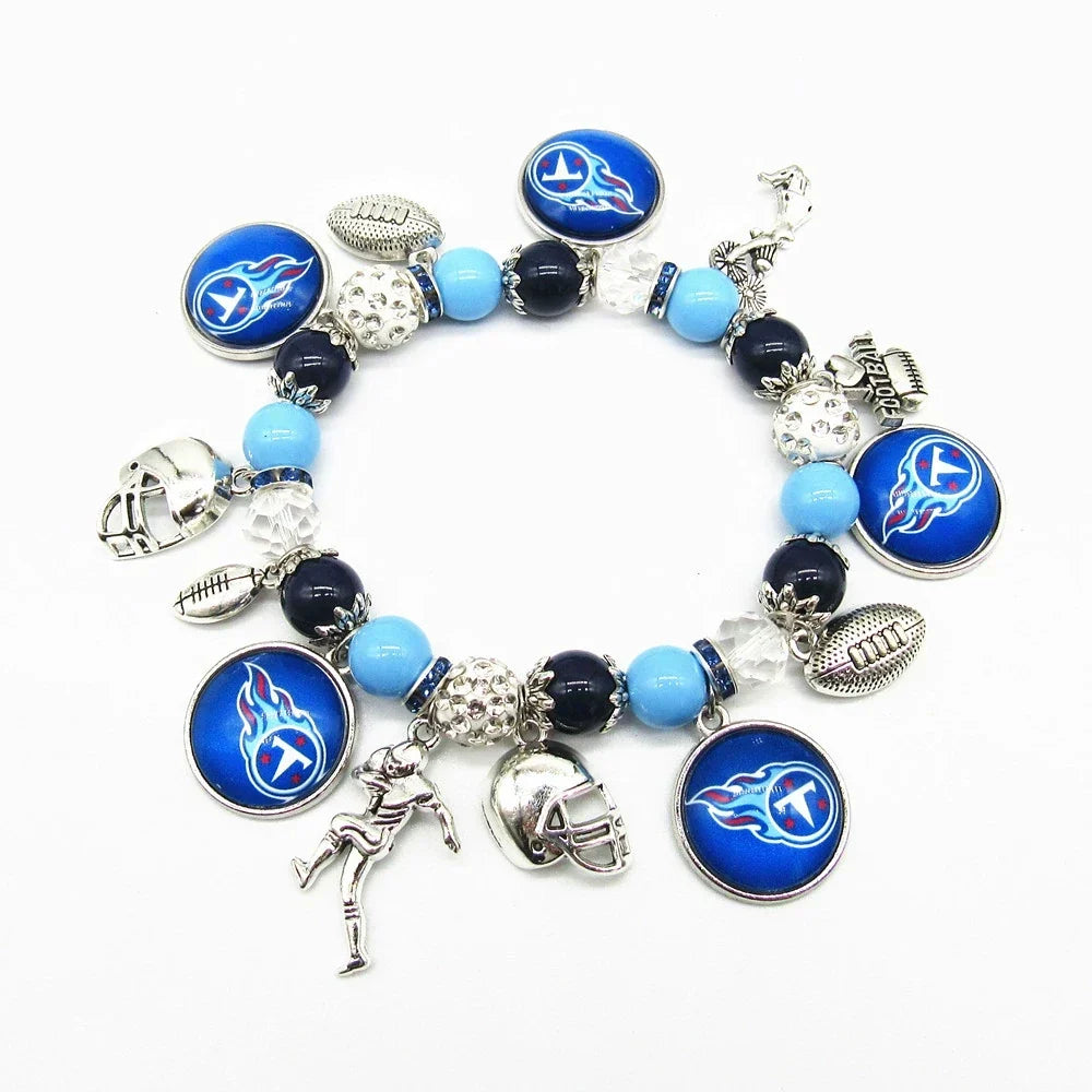 🏈 Designed for 32 NFL teams — Team-themed beaded bracelets 📿🍀