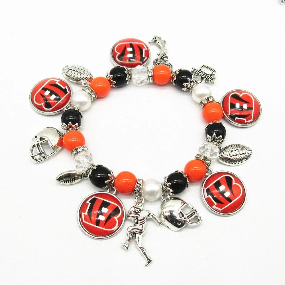 🏈 Designed for 32 NFL teams — Team-themed beaded bracelets 📿🍀