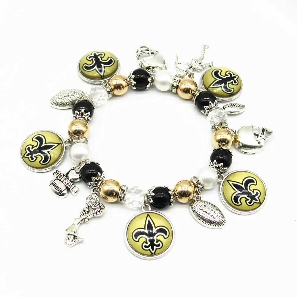 🏈 Designed for 32 NFL teams — Team-themed beaded bracelets 📿🍀
