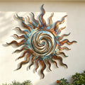 Metal Sun Silhouette Wall Art Decor