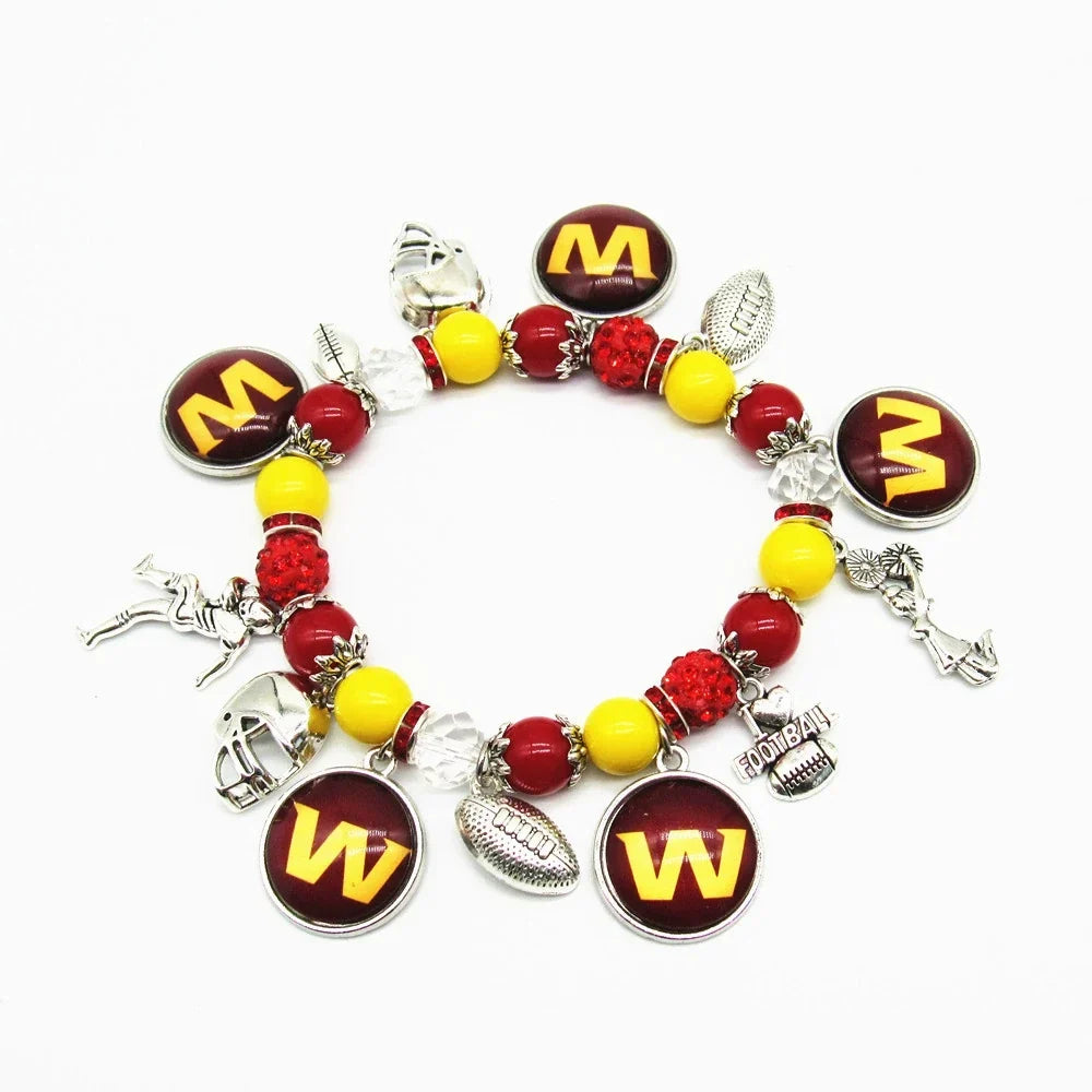 🏈 Designed for 32 NFL teams — Team-themed beaded bracelets 📿🍀