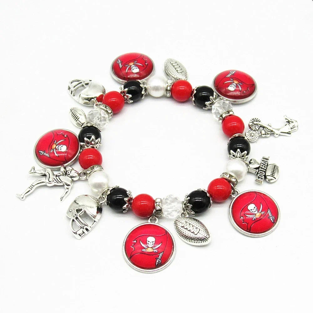 🏈 Designed for 32 NFL teams — Team-themed beaded bracelets 📿🍀