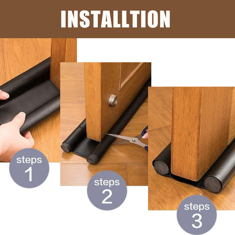 Door Bottom Seal Strip – Draft Stopper, Soundproofing Door Sweep (A Household Essential)