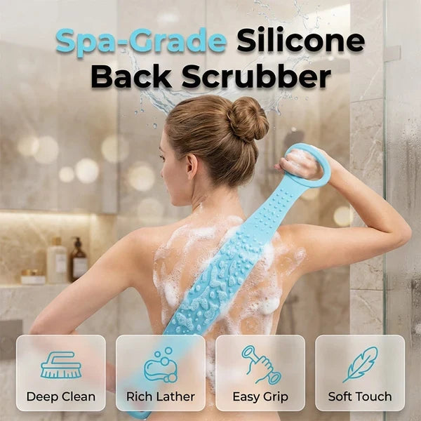 🛀 Enjoy 50% off now! 🧽 Silicone Back-Scrubbing Brush — Make bathing easier
